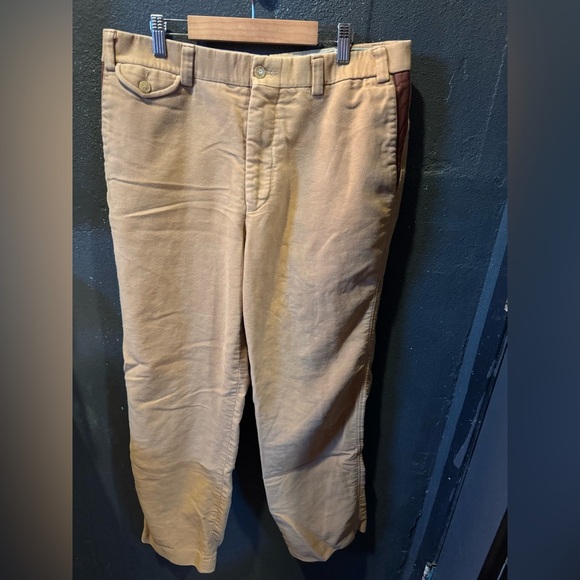 Vintage Eddie Bauer Tan Hunting Straight-Leg Cotton Pants - Picture 1 of 6
